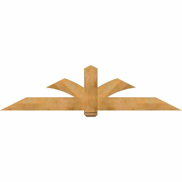 Ekena Millwork Redmond Rough Sawn Timber Gable Bracket, Western Red Cedar, 84"W x 21"H x 6"D x 6"F, 6/12 Pitch GBW084X21X0606RED00RWR - main
